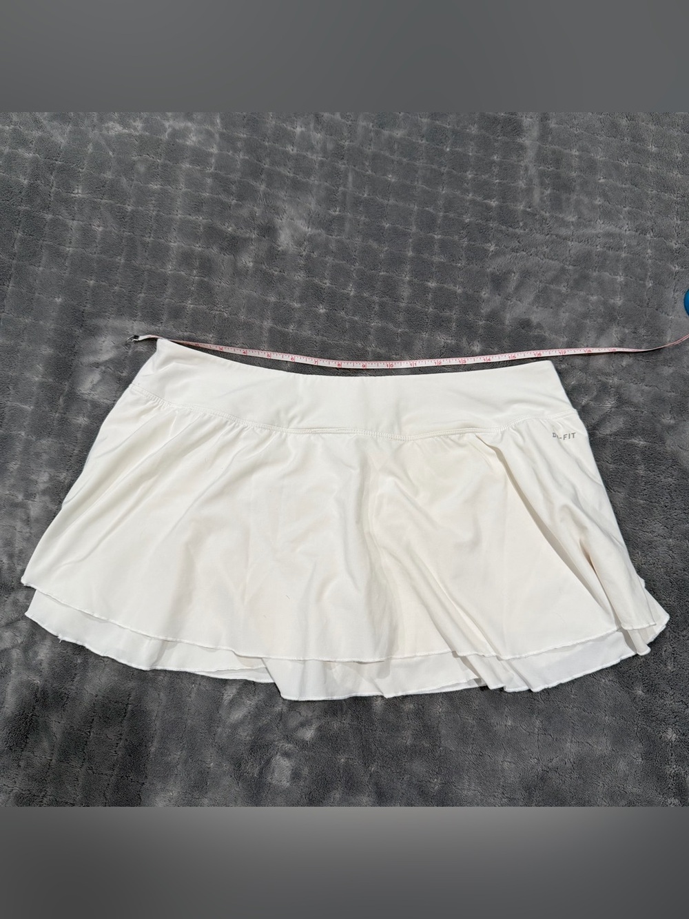 Nike White Dri-FIT Athletic Skirt